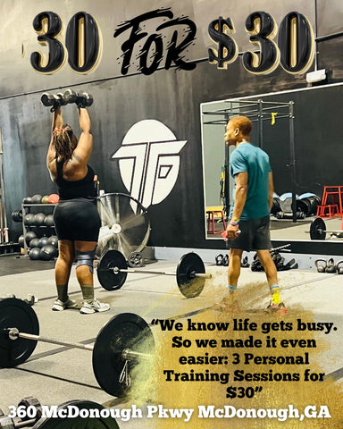 30 FOR $30 SUMMER SAVINGS DEAL - $30 - PERSONAL TRAINING (THREE 30MIN SESSIONS)