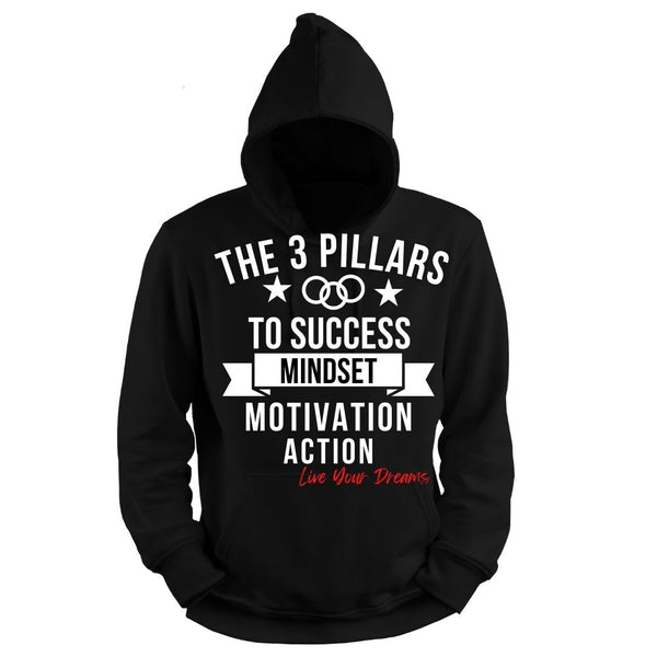3 PILLARS OF SUCCESS APPAREL: TANK, T-SHIRT & HOODIE