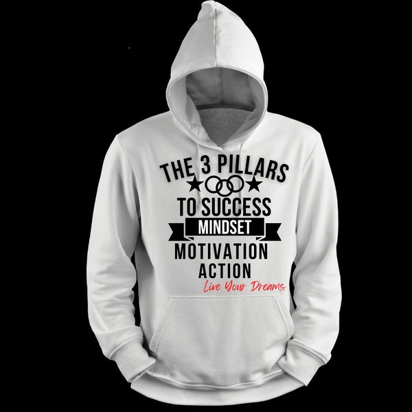 3 PILLARS OF SUCCESS APPAREL: TANK, T-SHIRT & HOODIE