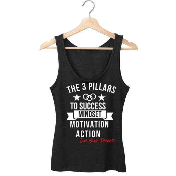 3 PILLARS OF SUCCESS APPAREL: TANK, T-SHIRT & HOODIE