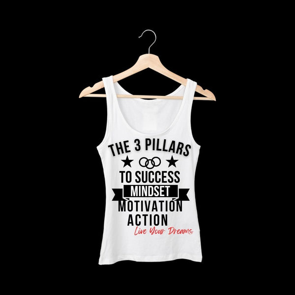 3 PILLARS OF SUCCESS APPAREL: TANK, T-SHIRT & HOODIE