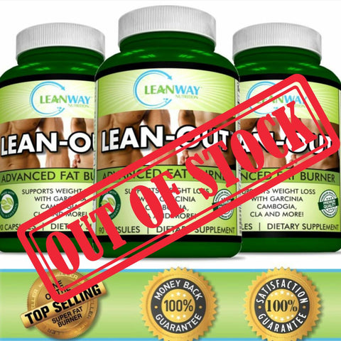 Lean-Out“A POWERFUL MAXIMUM STRENGTH THERMOGENIC FAT BURNER, NATURAL ENERGY BOOSTER AND APPETITE SUPPRESSANT”!        Single Bottle 90 count @