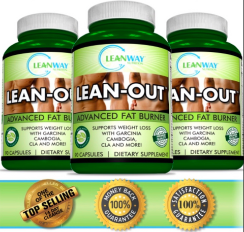 Lean-Out“A POWERFUL MAXIMUM STRENGTH THERMOGENIC FAT BURNER, NATURAL ENERGY BOOSTER AND APPETITE SUPPRESSANT”!        Single Bottle 90 count @